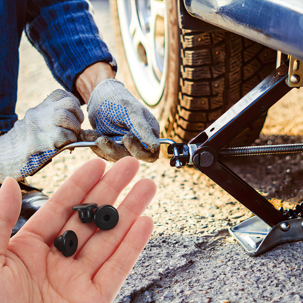 Hydraulic Floor Jack - 10Pcs Rubber Oil Plug Rubber Floor