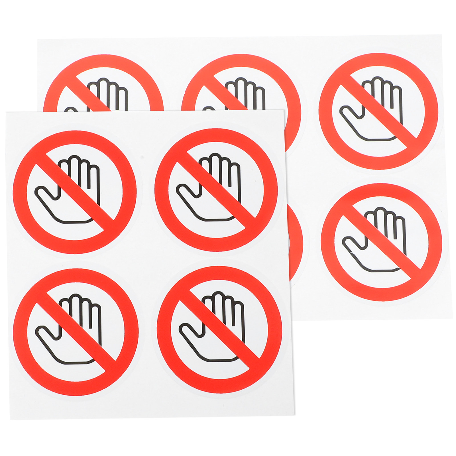 Heavy Equipment Sign - 10Pcs Do Not Touch Vinyl Warning