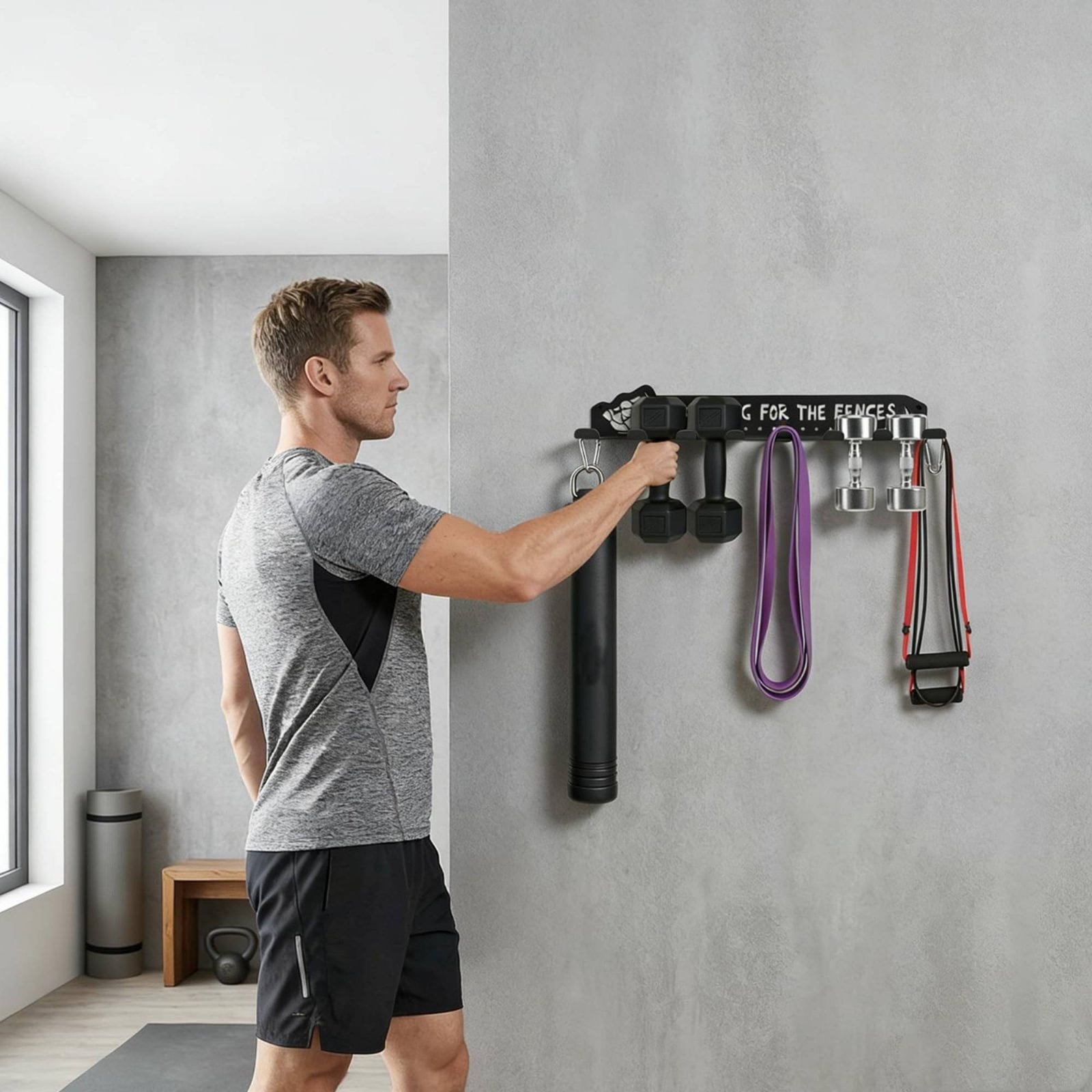 8 Hook Sports Equipment Rack H - Heavy Equipment In 评论和价格