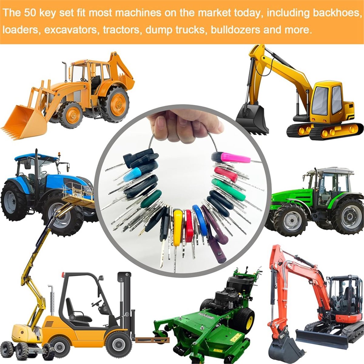 50 Heavy Equipment Keys Master - Heavy Equipment Contractors 评论和价格