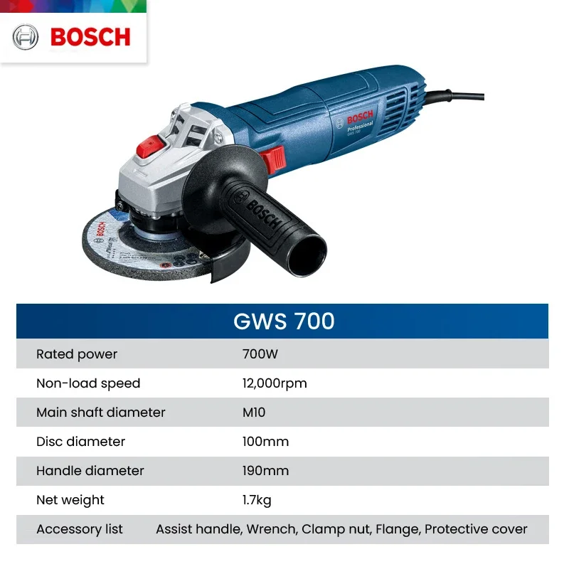 Bosch GWS 700 Angle Grinder Wi - Tools Heavy Equipment 评论和价格