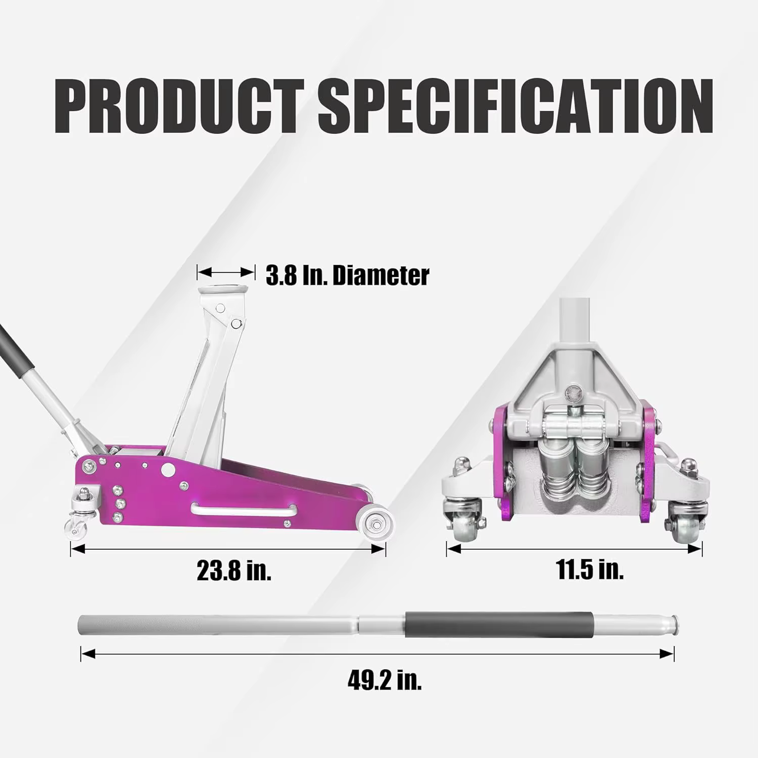 1.5 Ton Low Profile Aluminum S - Hydraulic Floor Jack 评论和价格