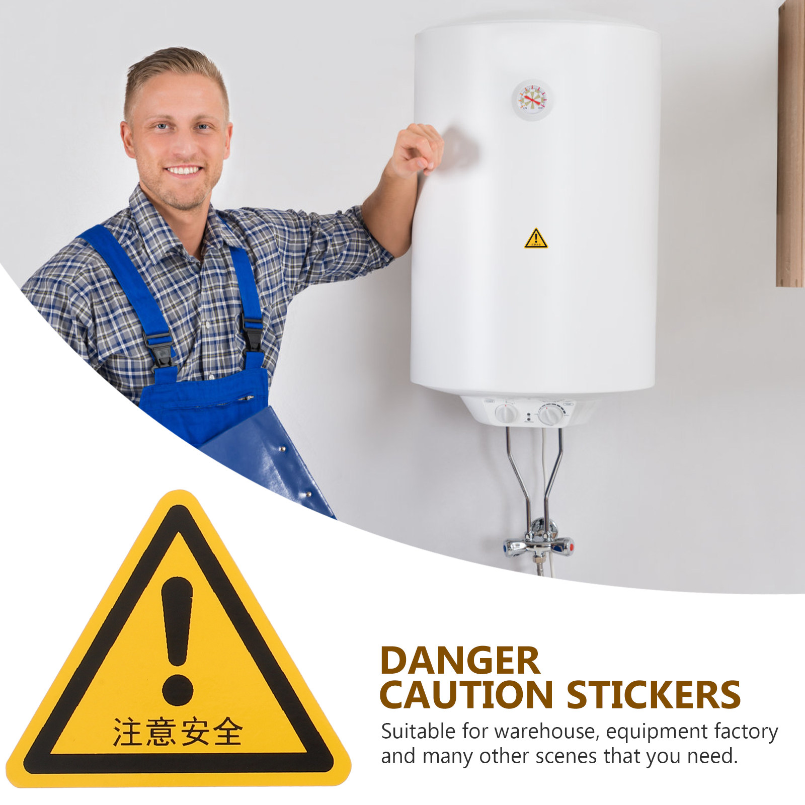 24Pcs Warning Sticker Set Safe - Heavy Equipment Sign 评论和价格
