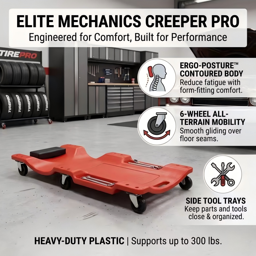 40'' 6-Wheel Heavy Duty Mechan - Heavy Equipment Repair 评论和价格