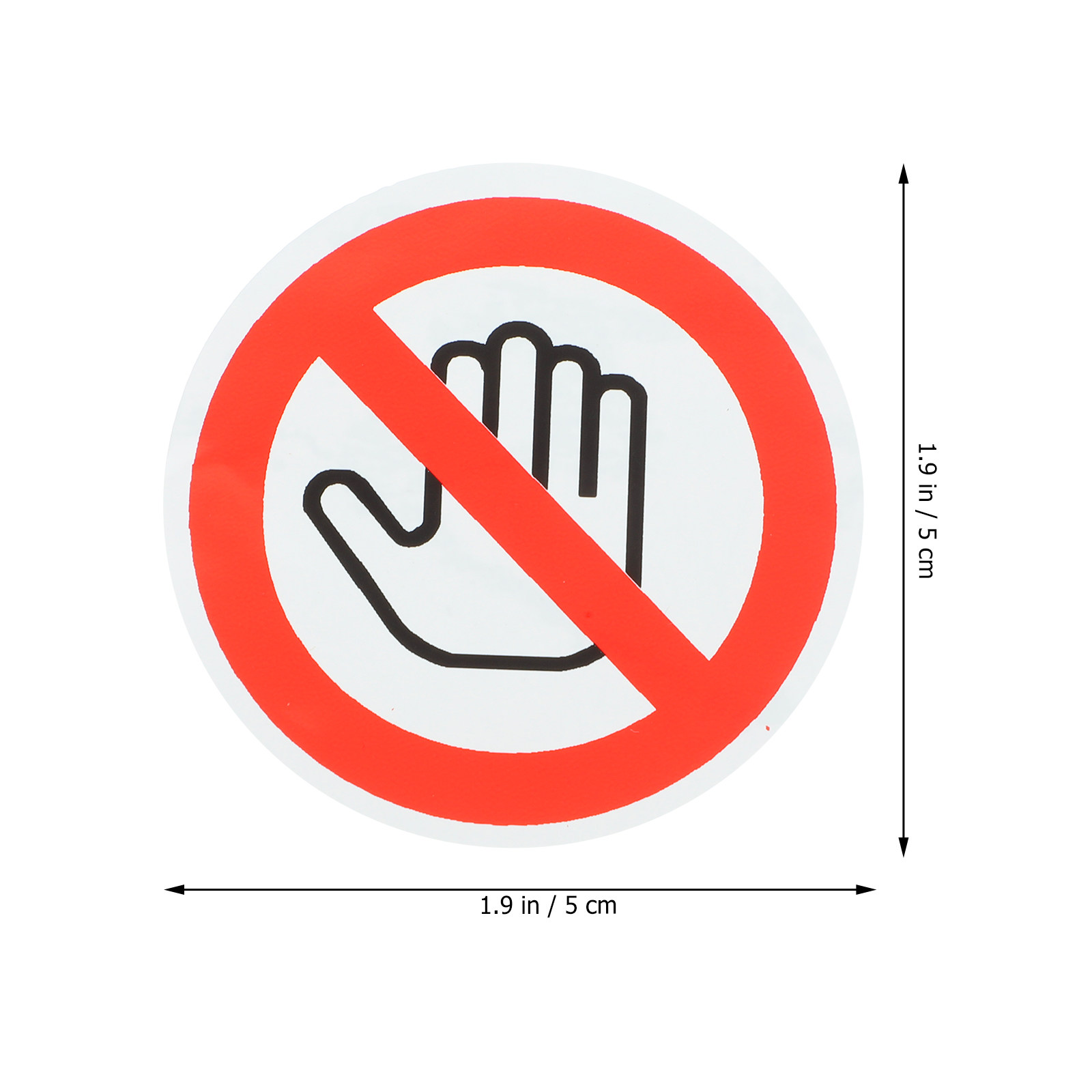 10Pcs Do Not Touch Vinyl Warni - Heavy Equipment Sign 评论和价格