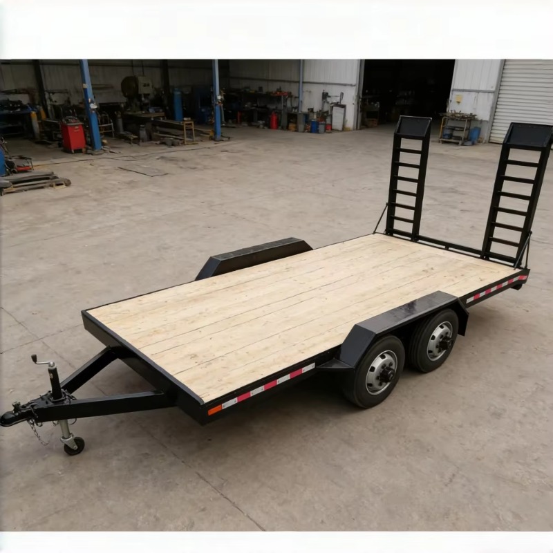Tandem Axle Wood Deck Equipmen - Heavy Equipment Hauling 评论和价格