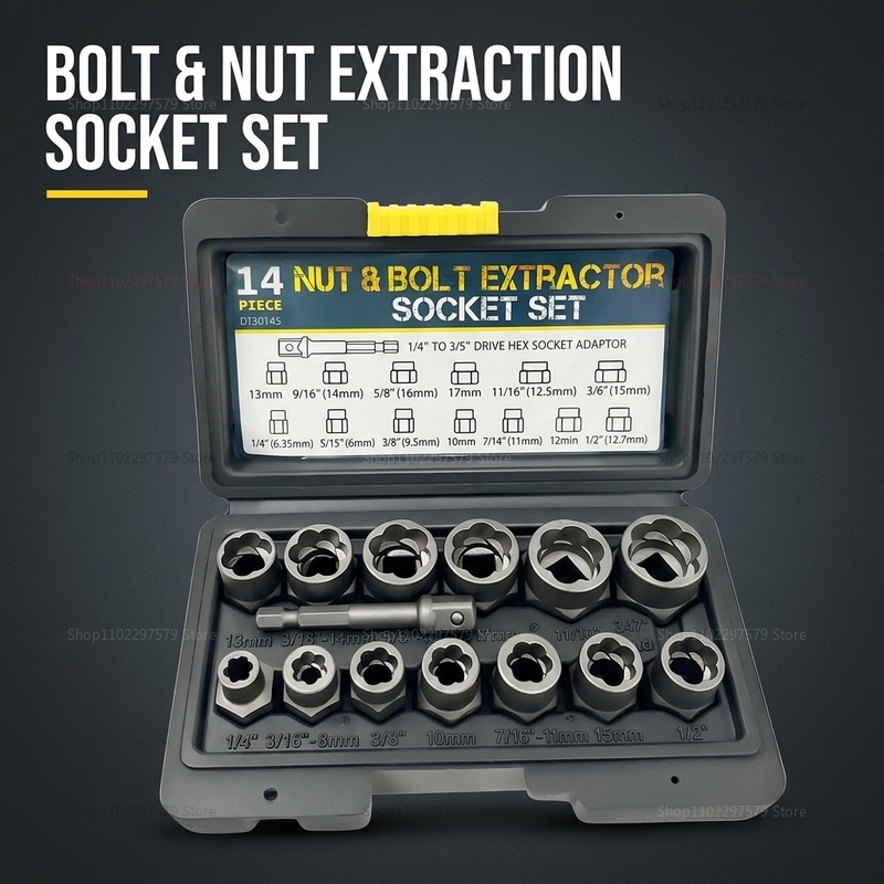 14Pcs Bolt Extractor Set Heavy - Heavy Equipment Repair 评论和价格