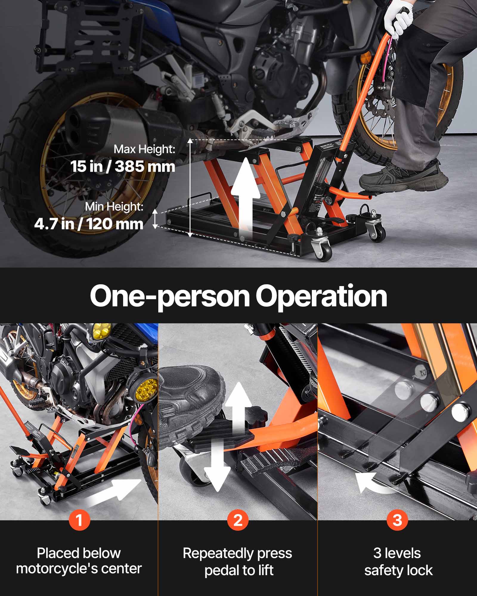 VEVOR 1500 LBS Steel Hydraulic - Hydraulic Floor Jack 评论和价格
