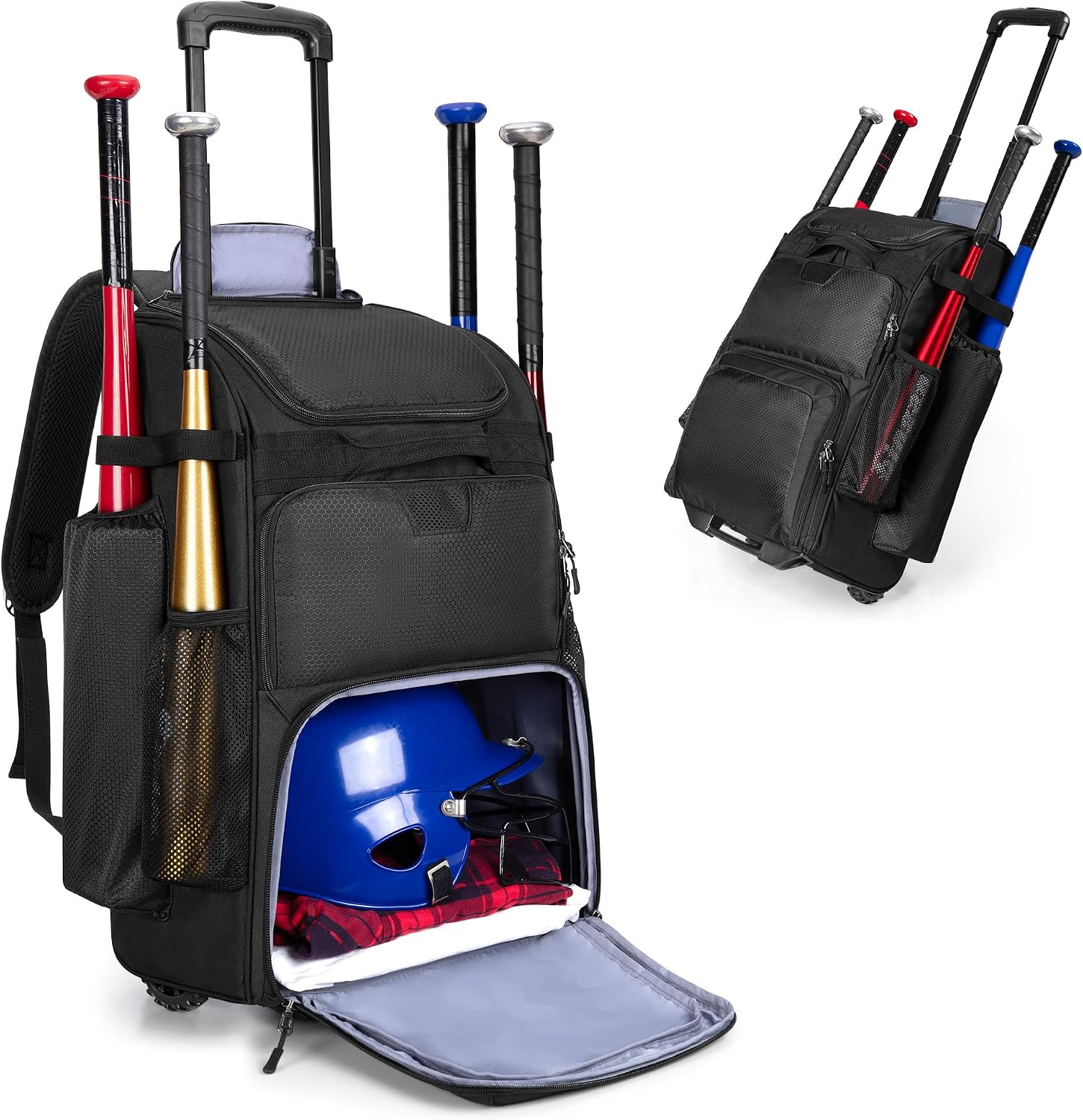 Rolling Baseball Backpack With - Heavy Equipment In 评论和价格